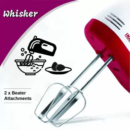 Inalsa Easy Mix Mixer 250 W Hand Blender  (Red, White) Inalsa Easy Mix Mixer 250 W Hand Blender  (Red, White)